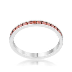 Teresa 0.5ct Dark Champagne CZ Stainless Steel Eternity Band freeshipping - Higher Class Elegance