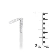 Snowflake 0.35ct CZ Rhodium Simple Holiday Charm Band Ring freeshipping - Higher Class Elegance