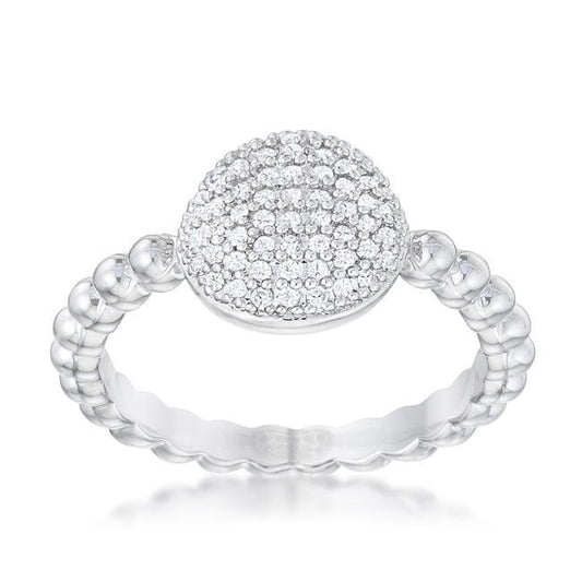 Stunning CZ Rhodium Ring freeshipping - Higher Class Elegance