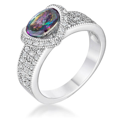 1.6 Ct Mystic Oval CZ Ring freeshipping - Higher Class Elegance