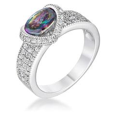 1.6 Ct Mystic Oval CZ Ring freeshipping - Higher Class Elegance