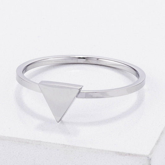 Stainless Steel Triangle Stackable Ring freeshipping - Higher Class Elegance