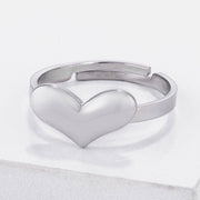 Stainless Steel Adjustable Heart Ring freeshipping - Higher Class Elegance