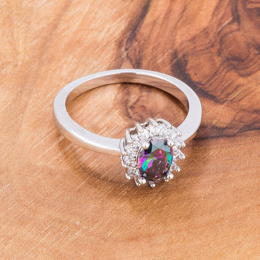 Mystic CZ Petite Oval Ring freeshipping - Higher Class Elegance