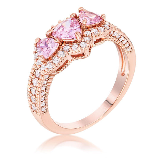Hematite Clear CZ Round Parallel Pave Twist Ring freeshipping - Higher Class Elegance