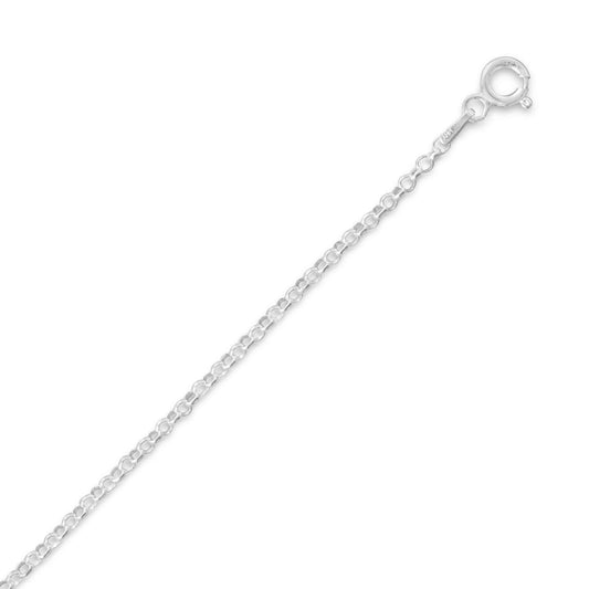 030 Rolo Chain Necklace (2mm) freeshipping - Higher Class Elegance