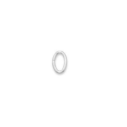 6mm x 4mm Oval Sterling Silver Open Jump Rings (Package of 10) freeshipping - Higher Class Elegance