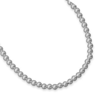 6mm Sterling Silver Bead Strand freeshipping - Higher Class Elegance