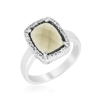 Smokey Topaz Fashion Ring freeshipping - Higher Class Elegance