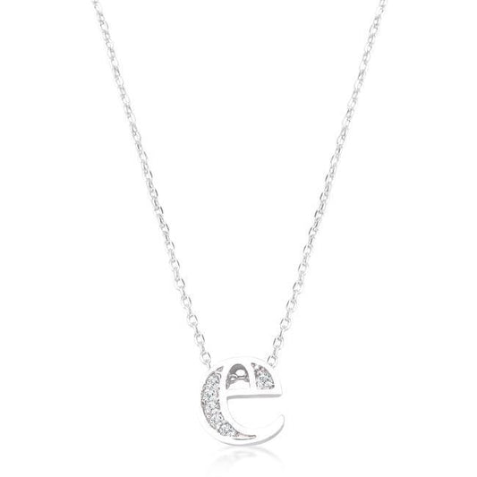 Pave Initial E Pendant freeshipping - Higher Class Elegance