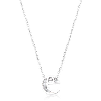Pave Initial E Pendant freeshipping - Higher Class Elegance