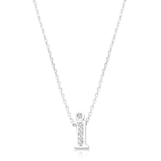 Pave Initial I Pendant freeshipping - Higher Class Elegance