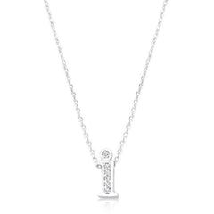 Pave Initial I Pendant freeshipping - Higher Class Elegance