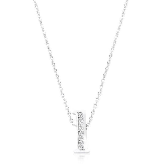 Pave Initial L Pendant freeshipping - Higher Class Elegance