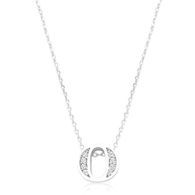 Pave Initial O Pendant freeshipping - Higher Class Elegance
