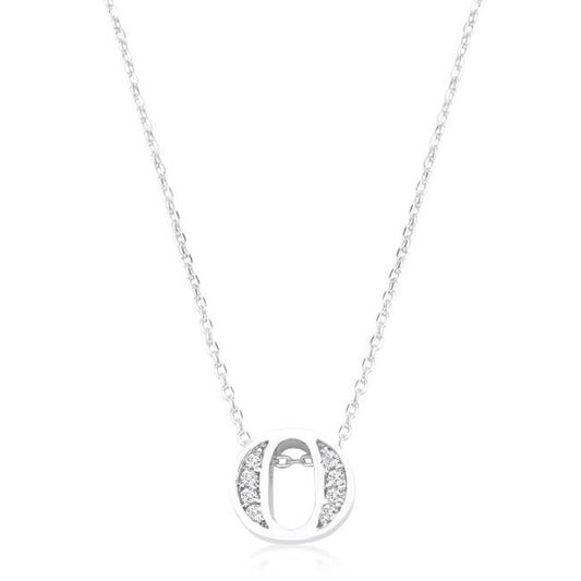 Pave Initial O Pendant freeshipping - Higher Class Elegance