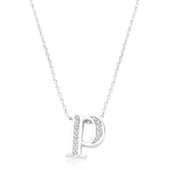 Pave Initial P Pendant freeshipping - Higher Class Elegance