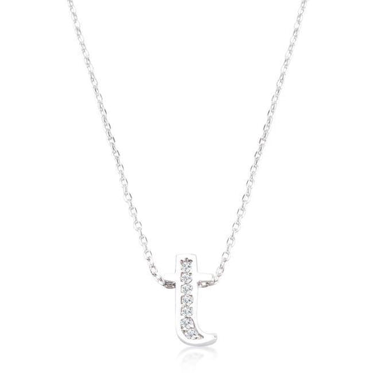 Pave Initial T Pendant freeshipping - Higher Class Elegance