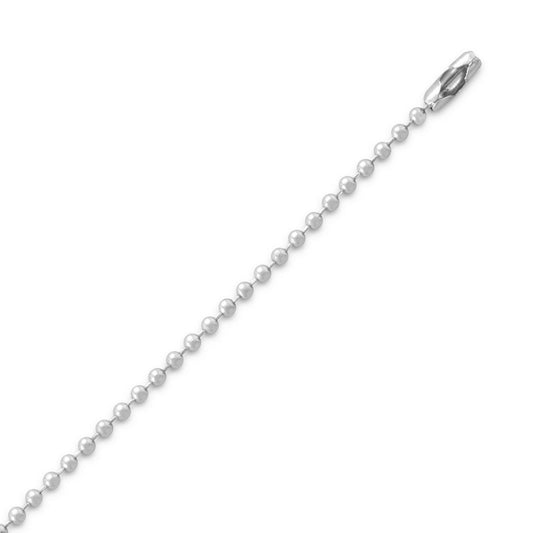 Stainless Steel Bead Chain (2.4mm) freeshipping - Higher Class Elegance