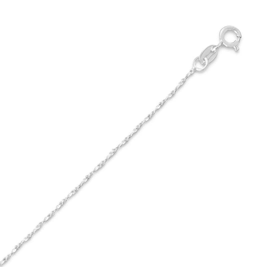 035 Twisted Serpentine Chain Necklace (1mm) freeshipping - Higher Class Elegance