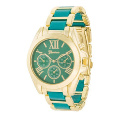 Teal Gold Watch freeshipping - Higher Class Elegance