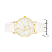 Nautical White Leather Watch freeshipping - Higher Class Elegance
