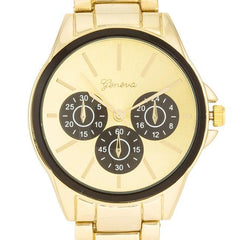 Chrono Gold Metal Watch freeshipping - Higher Class Elegance