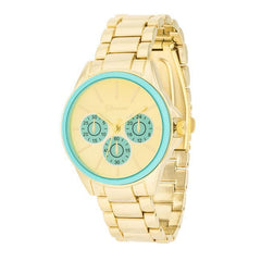 Chrono Gold Metal Watch freeshipping - Higher Class Elegance