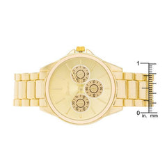 Chrono Gold Metal Watch freeshipping - Higher Class Elegance