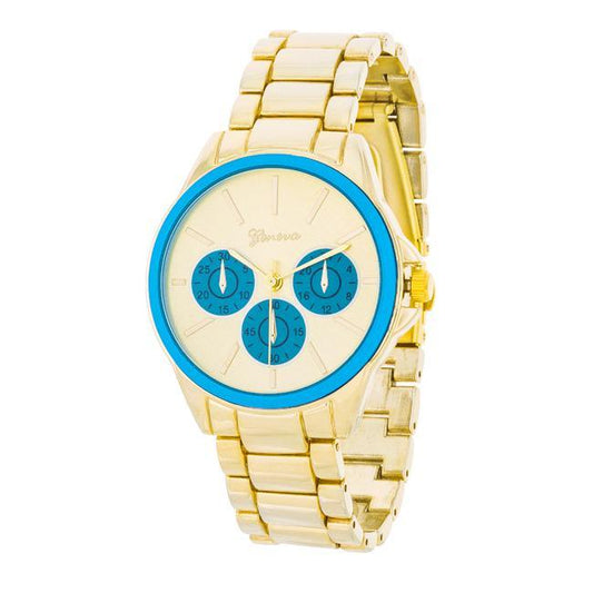 Chrono Gold Metal Watch freeshipping - Higher Class Elegance