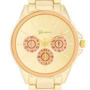 Chrono Gold Metal Watch freeshipping - Higher Class Elegance