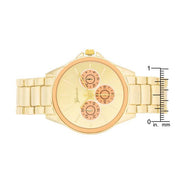 Chrono Gold Metal Watch freeshipping - Higher Class Elegance