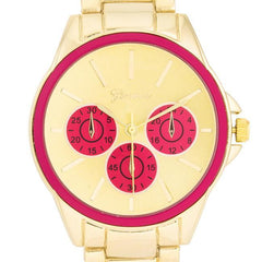 Chrono Gold Metal Watch freeshipping - Higher Class Elegance