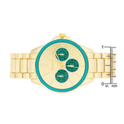 Chrono Gold Metal Watch freeshipping - Higher Class Elegance