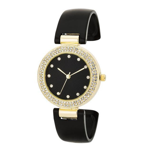 Black Cuff Crystal Watch freeshipping - Higher Class Elegance