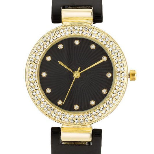 Black Cuff Crystal Watch freeshipping - Higher Class Elegance