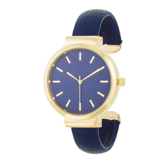 Classic Leather Cuff Watch freeshipping - Higher Class Elegance