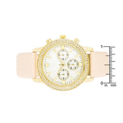 Shell Pearl Dial Watch With Crystals freeshipping - Higher Class Elegance