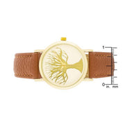 Fashion Tree Dial Watch With Leather Band freeshipping - Higher Class Elegance