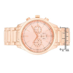 Chrono Rose Gold Metal Watch freeshipping - Higher Class Elegance