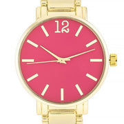 Gold Metal Watch - Pink freeshipping - Higher Class Elegance
