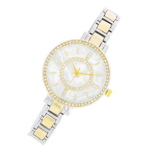 Classic Metal Watch With Crystals freeshipping - Higher Class Elegance