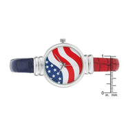 Patriotic Cuff Watch In Red freeshipping - Higher Class Elegance