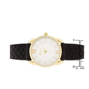 Mina Gold Classic Watch With Black Rubber Strap freeshipping - Higher Class Elegance