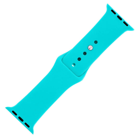 Totally Turquoise Silicone Sports  Watch Band 38mm freeshipping - Higher Class Elegance