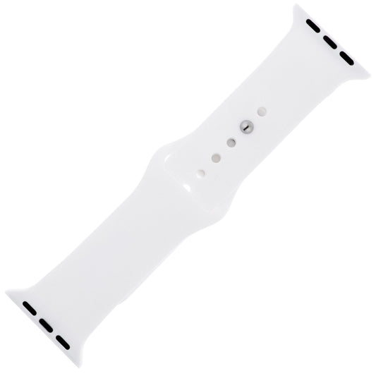 Classic White Silicone Sports Watch Band 38mm freeshipping - Higher Class Elegance
