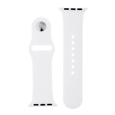 Classic White Silicone Sports Watch Band 38mm freeshipping - Higher Class Elegance