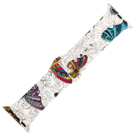 Butterfly Pattern Silicone Sports Watch Band 38mm freeshipping - Higher Class Elegance