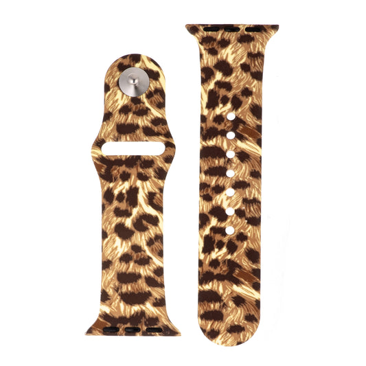 Exotic Cheetah Silicone Sports Watch Band 42mm freeshipping - Higher Class Elegance