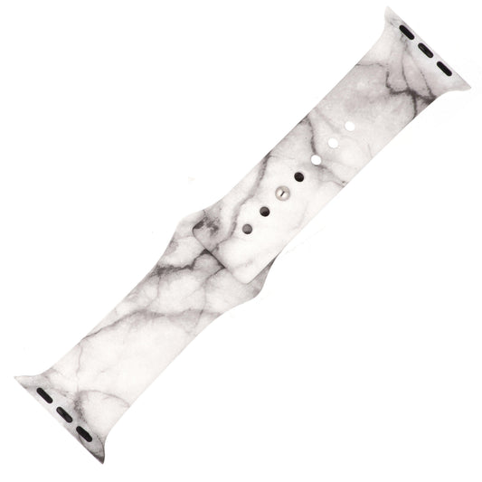Grey Marble Silicone Sports Watch Band 42mm freeshipping - Higher Class Elegance